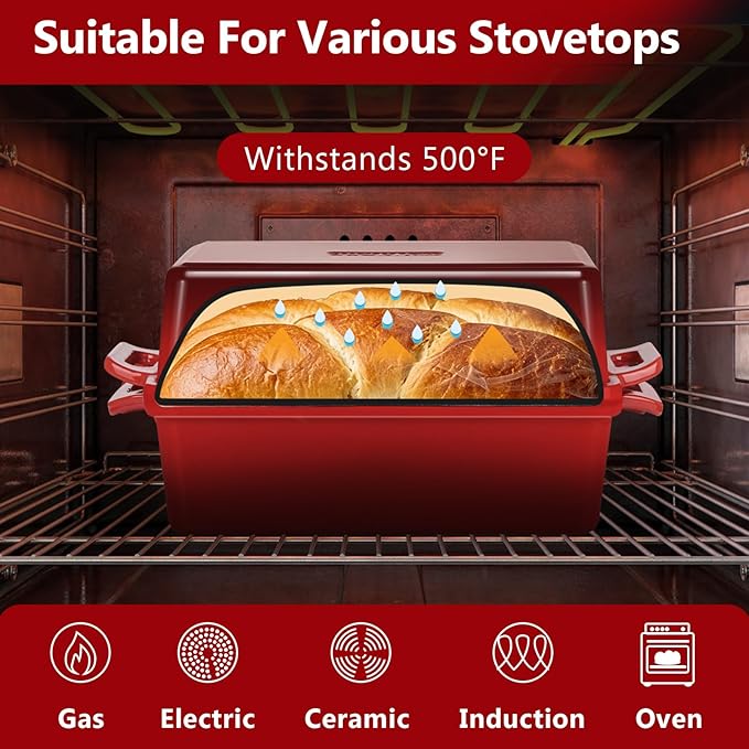Wildone Enameled Cast Iron Bread Loaf Pan