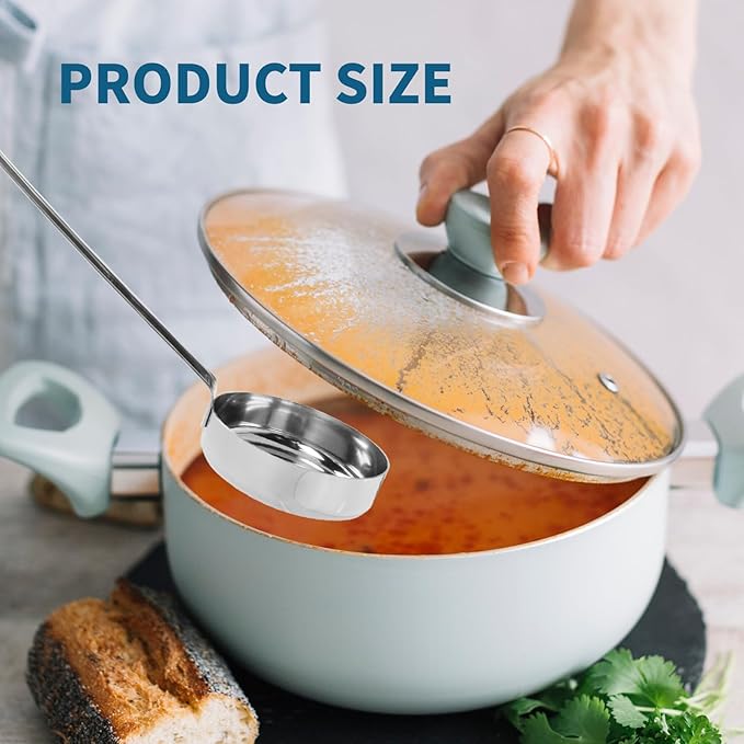 10.55" Stainless steel 201 Pizza Sauce spoon Kitchen Ladles - Image 4