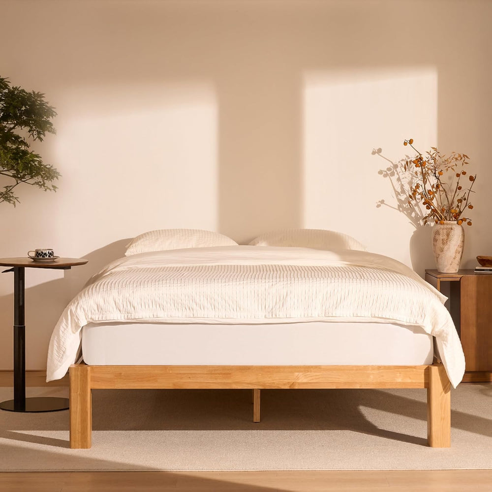 FLEXISPOT Hako G2 Japanese Joinery Bed Frame Queen, No-Tool Assembly