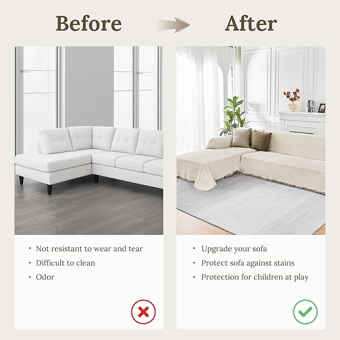 HOMERILLA Sectional Couch Covers - Image 4