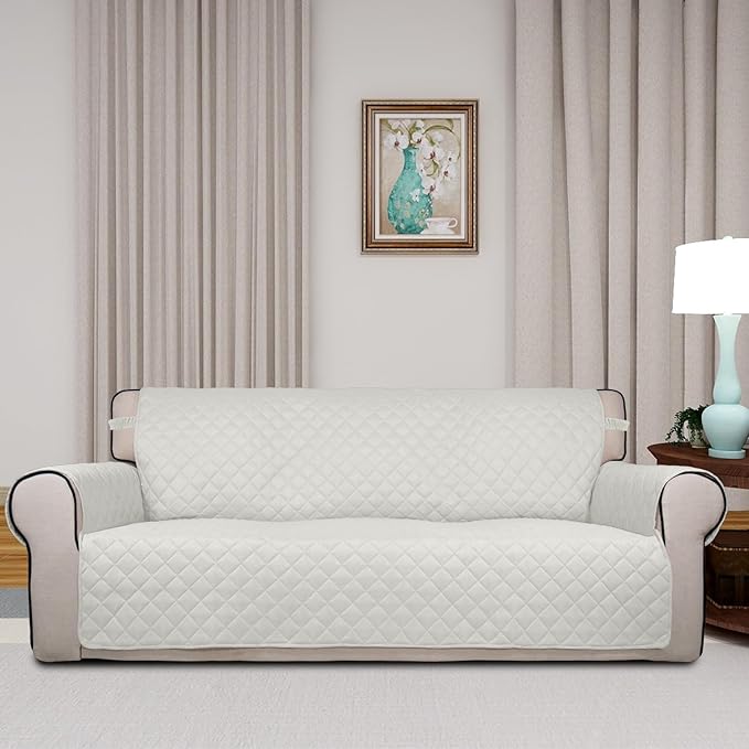 PureFit Reversible Quilted Sofa Cover, Water Resistant Slipcover Furniture - Image 2