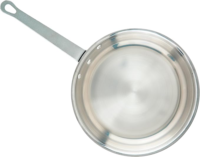 Winco Commercial-Grade Aluminium Fry Pan/Skillet, Mirror Finish - Image 2