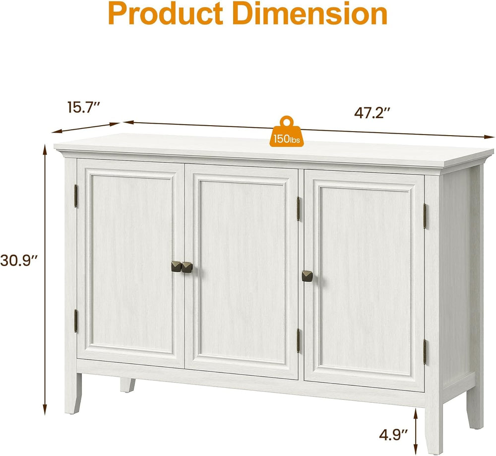 RoyalCraft Buffet Cabinet with Storage, Mid Century Modern Sideboard with 3 D...