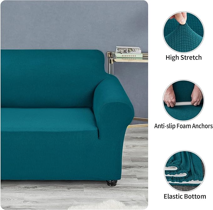 Joccun Stretch Loveseat Couch Cover, 1-Piece Sofa Cover - Image 5
