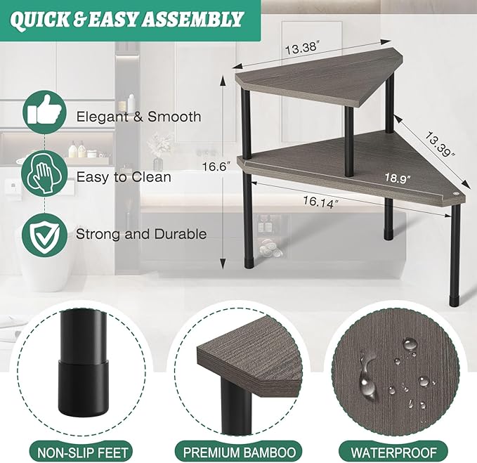 Weenson Bathroom Counter Organizer Over Sink Organizer