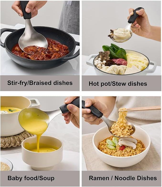 Korean Mukbang Spoon, Serving Spoon, 미니 국자, 서빙스푼 전현무 국자 - Image 5