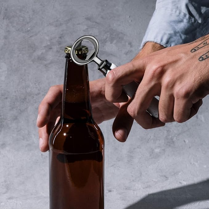 Metal Bottle Opener Kits 8 Pack Blank Stainless Steel Bottle Opener Insert Kits - Image 4