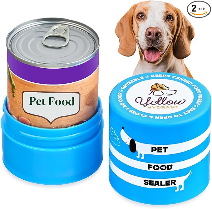 The Original Canned Dog Food Storage Container Patent Pending Reusable Airtight by YellowHydrant
