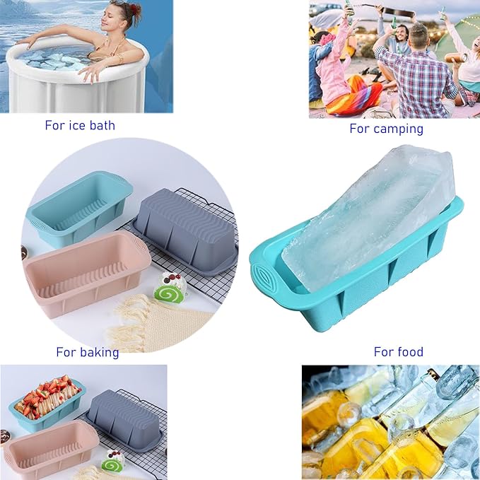 5Pcs Extra Large Ice Block Mold, Silicone Ice Block Molds - Image 4
