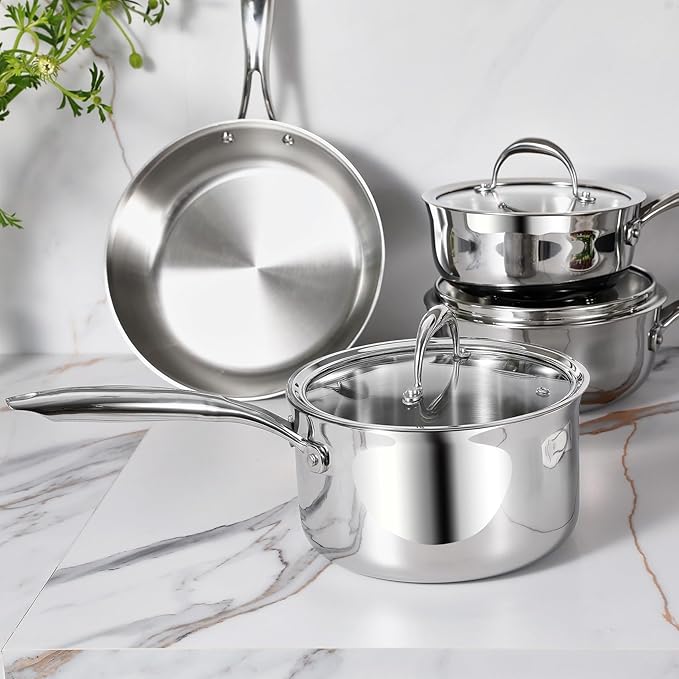 KEAWELL K3 Premium 3-Quart Tri-Ply Stainless Steel Saucepan - Image 7