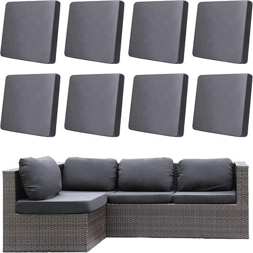 8Pcs Outdoor Cushion Covers, Patio Cushion Covers, Stretch Elastic Slipcovers by dreahoteztil
