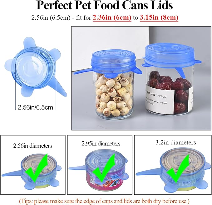 Silicone Can Lids, Reusable Silicone Stretch Lids - Image 2