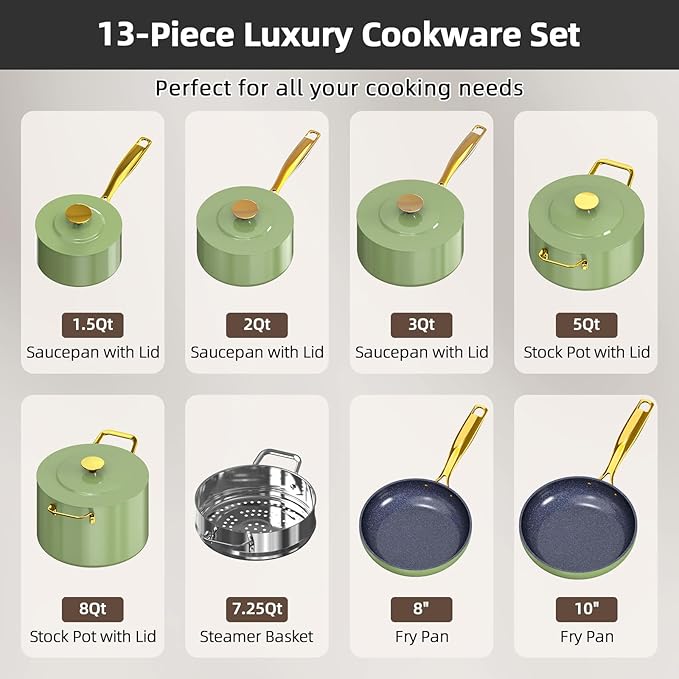 Nuwave Lux LE 13-Pc Cookware Set