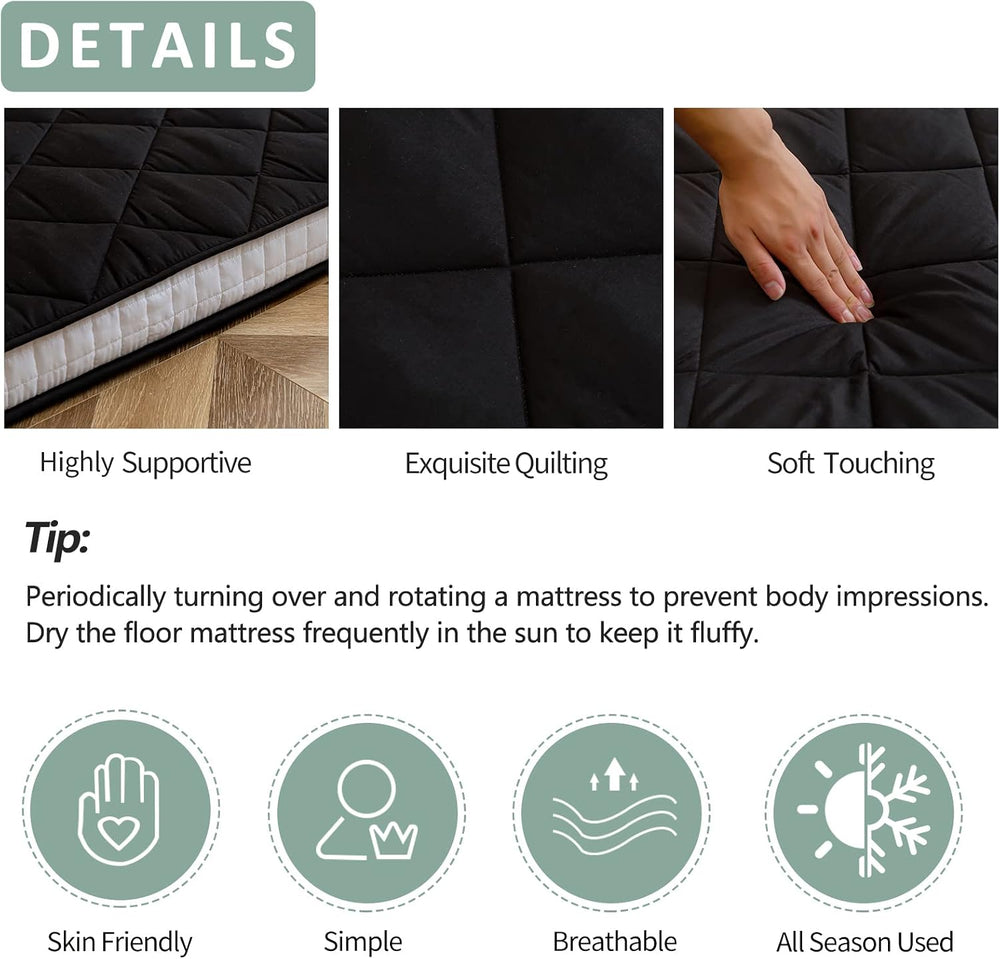 MAXYOYO Futon Mattress, Japanese Floor Mattress King Size Tatami Mat