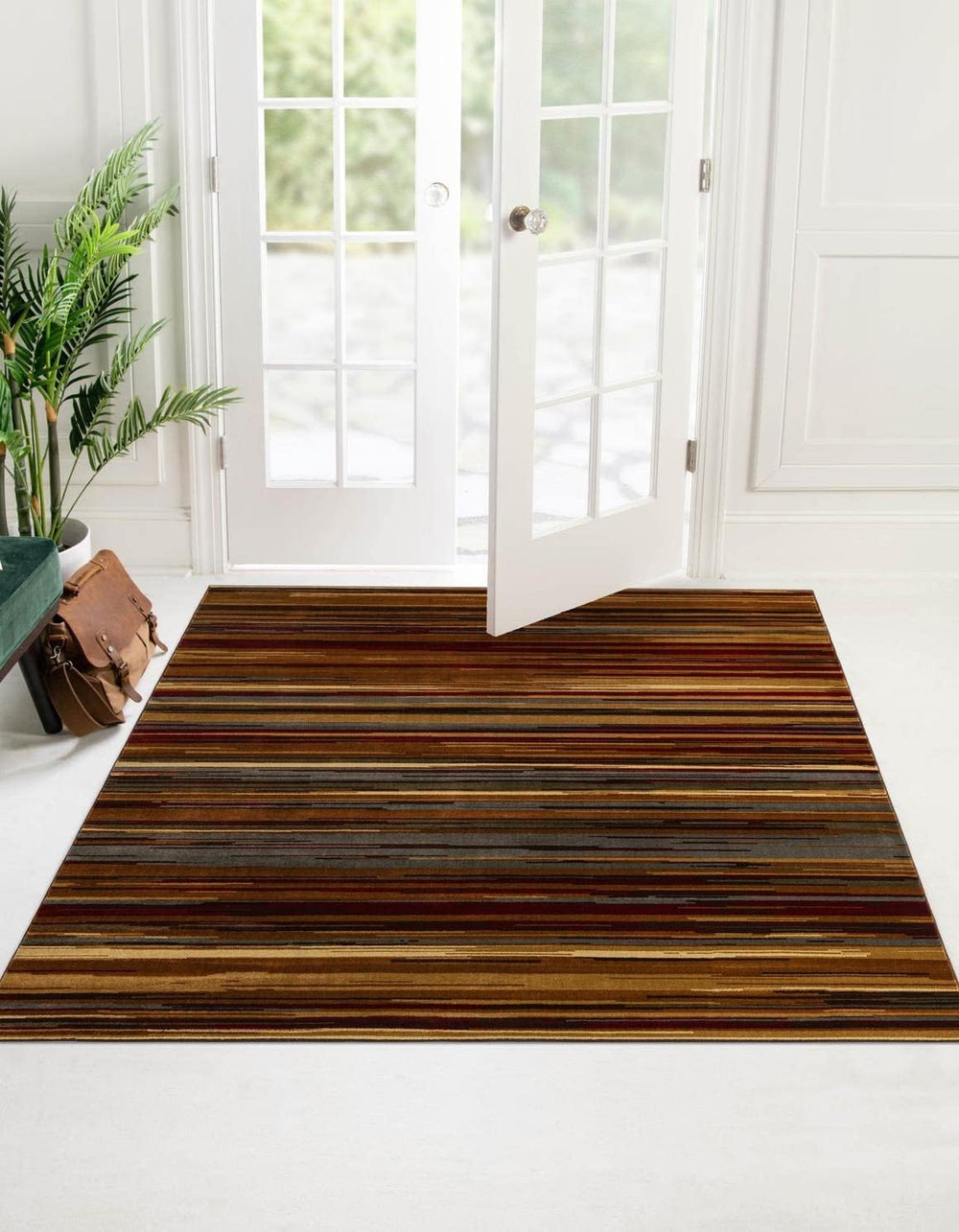 Unique Loom Barista Collection Area Rug - Icatu (7' 1" Square, Beige...