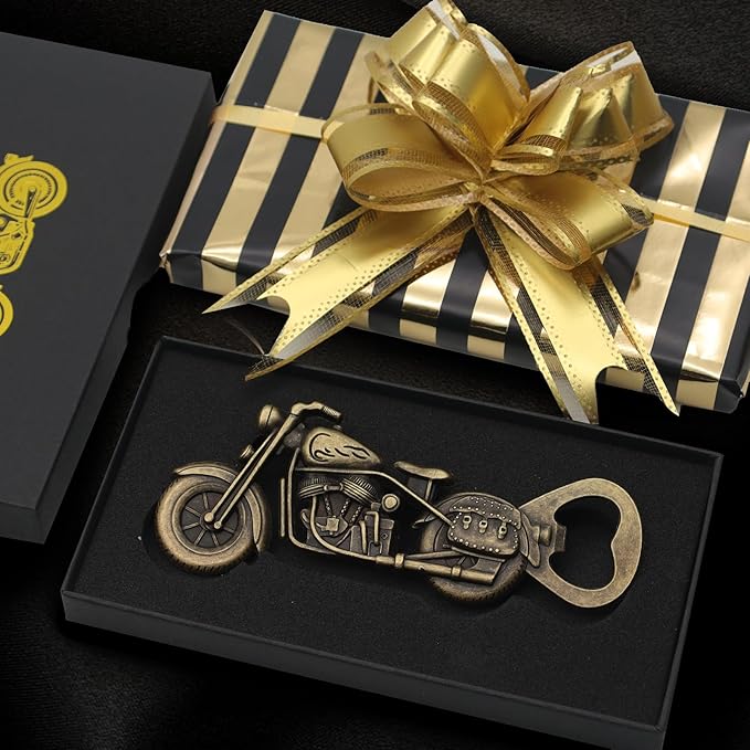 Motorcycle Beer Gifts for Men, Vintage Motorcycle Bottle Opener - Image 2