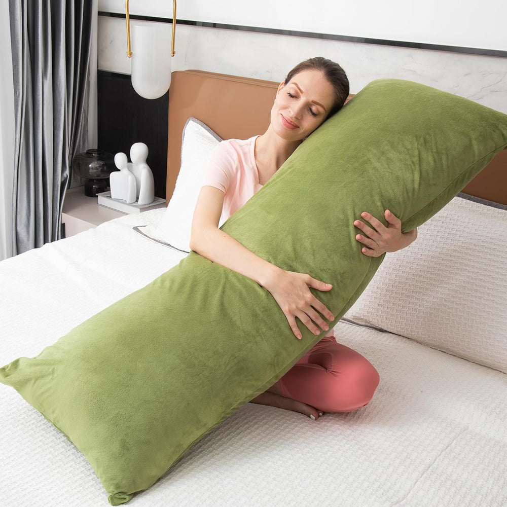 1 MIDDLE ONE Body Pillow, Memory Foam Body Pillows for Adults Sleeping, Long ...