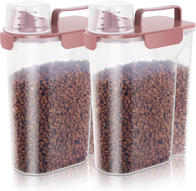 LEAWALK 5Lbs Airtight Cat Dog Food Storage Container by LEAWALK