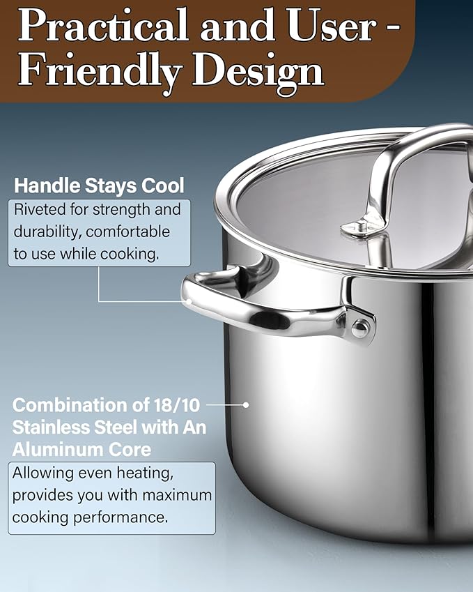 Cook N Home Stainless Steel Stockpot - Image 6