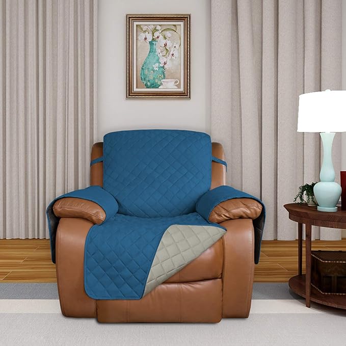 PureFit Reversible Quilted Sofa Cover, Water Resistant Slipcover Furniture - Image 2