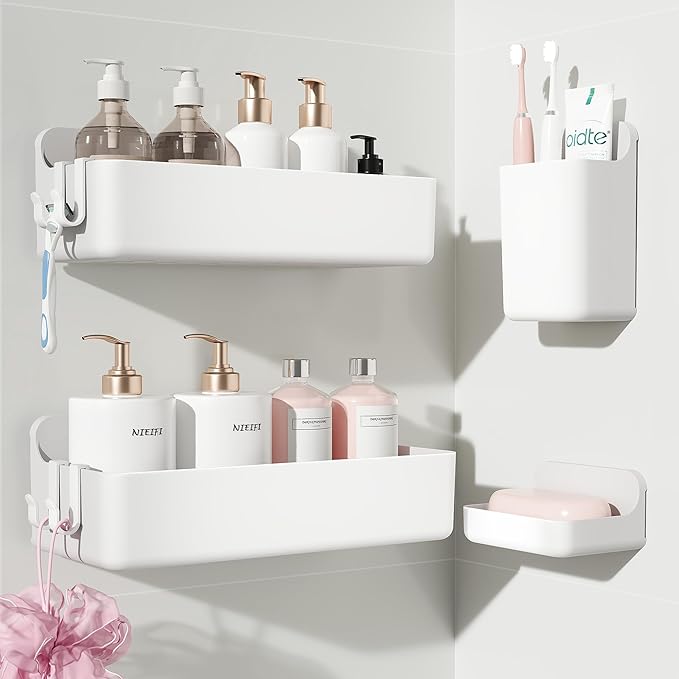 Nieifi Adhesive Wall Shelf, Shower Shelves, Shower Organizer by Nieifi