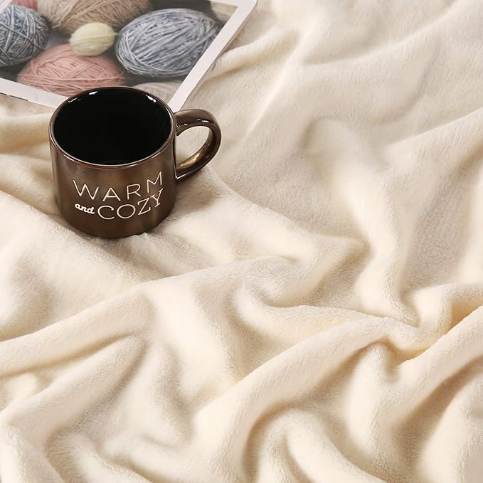 TASTHROW Large Flannel Fleece Throw Blanket, 50×70 Inch - Image 3