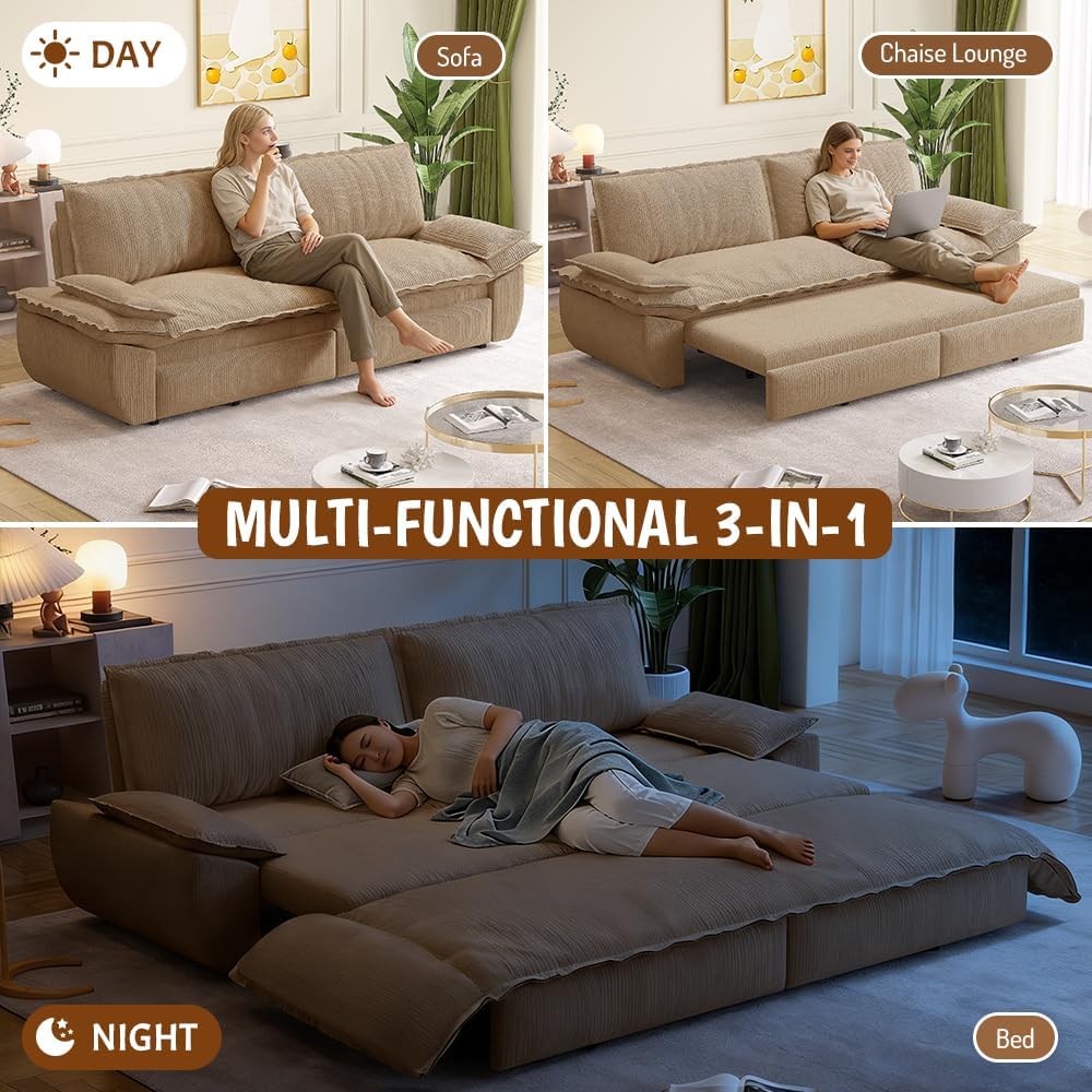 Modern Camel Velvet Loveseat,Futon Club Two Seater Sofa,Compact Living Room S...