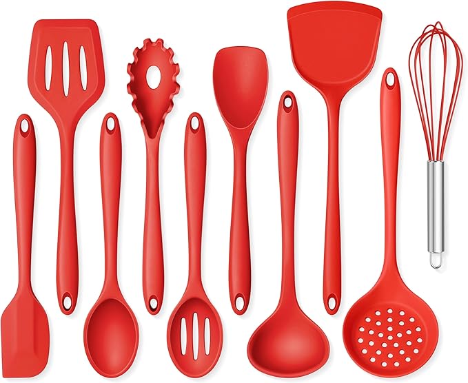 Onader 10 Pieces Cooking Utensils Set, Non Toxic & Heat Resistant by Onader