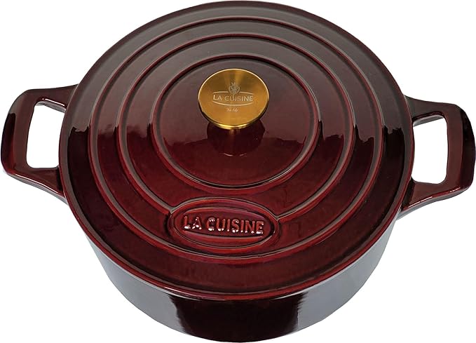 La Cuisine Enameled Cast Iron Dutch Oven Casserole Dish Pot by LaCuisineforlife