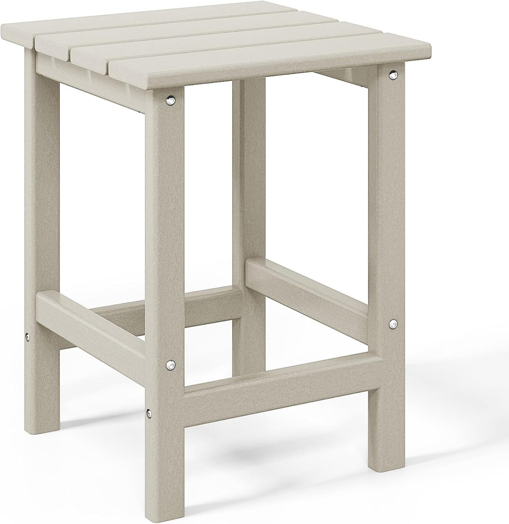 WestinTrends Malibu 14" Square Outdoor Side Table for Adirondack Chair