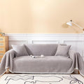 HANDONTIME Couch Cover for Dogs Grey Sectional Couch Covers for 3 Cushion Couch by HANDONTIME