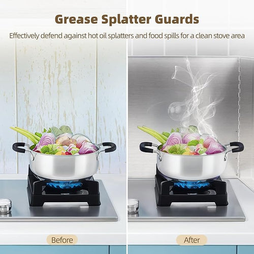 2 Pcs Grease Splatter Guards, 2-Sided Oil Splash Boards - Image 2