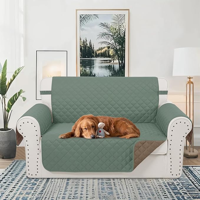 Reversible Loveseat Sofa Covers Couch Cover Furniture Protector - Image 2
