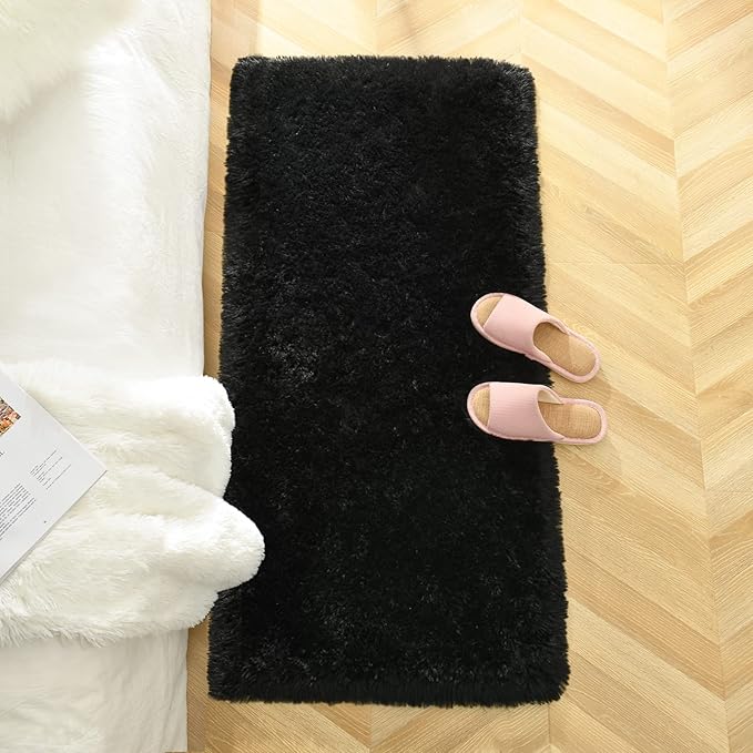 Chicrug Soft Area Rugs for Bedroom Living Room Plush Fluffy Rug 2x4 Feet - Image 2