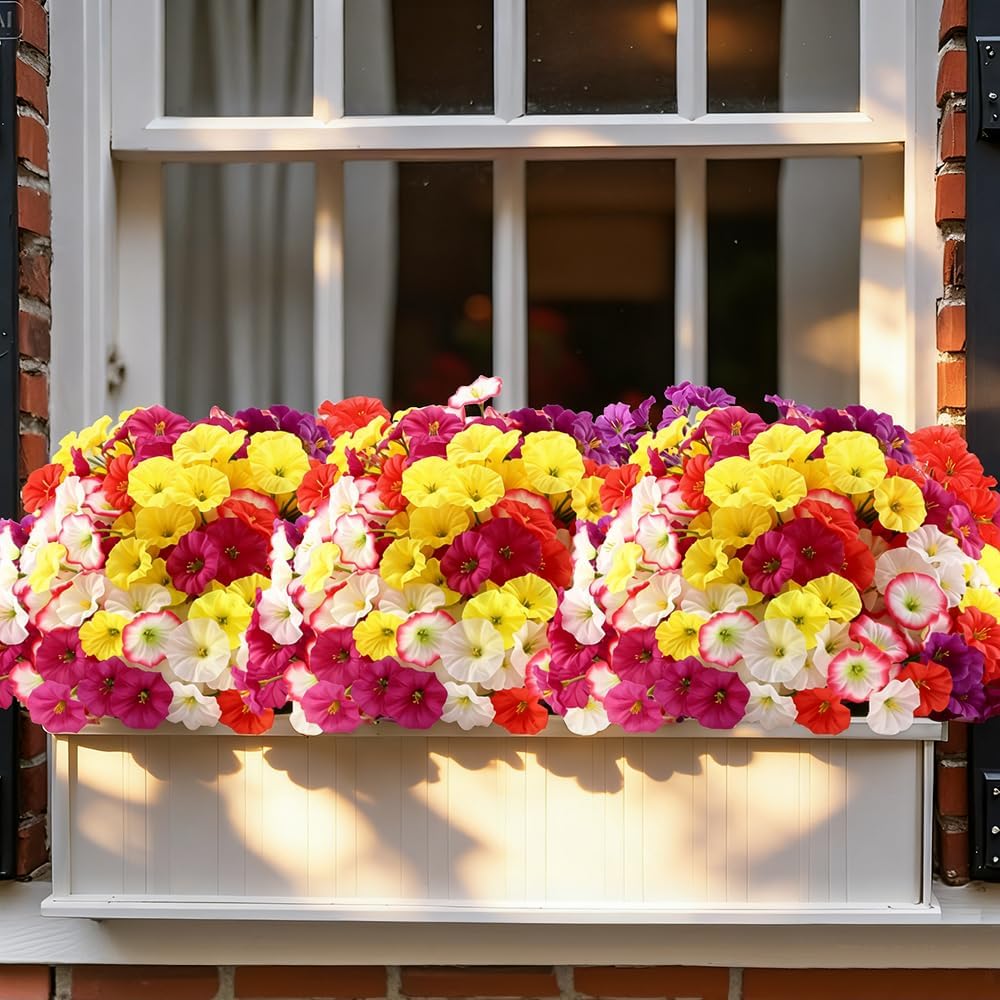 JEMONG Artificial Flowers 30 Bundles Outdoor UV Resistant Fake Daisy Flowers ...