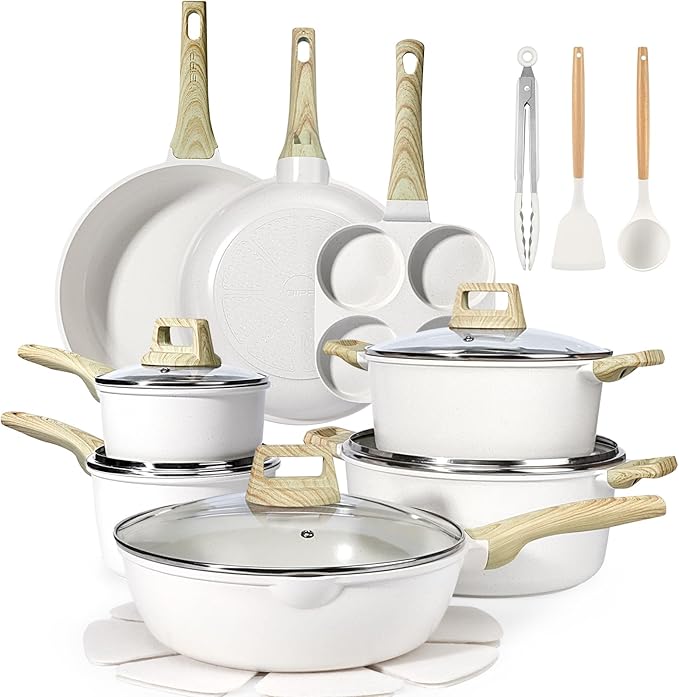 GiPP Ceramic Pots and Pans Set Non Stick by GiPP