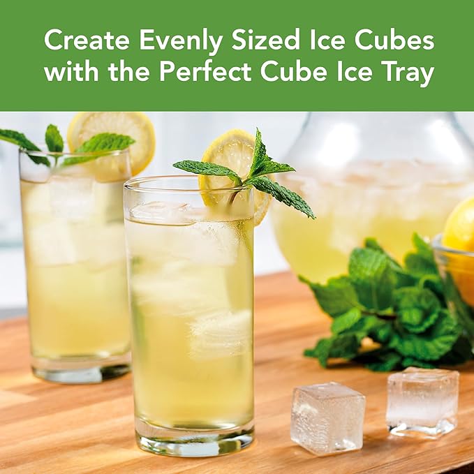 Tovolo Silicone Ice Cube Tray Pesto Green Pack of 2 BPA Free Ice Tray Mold - Image 2