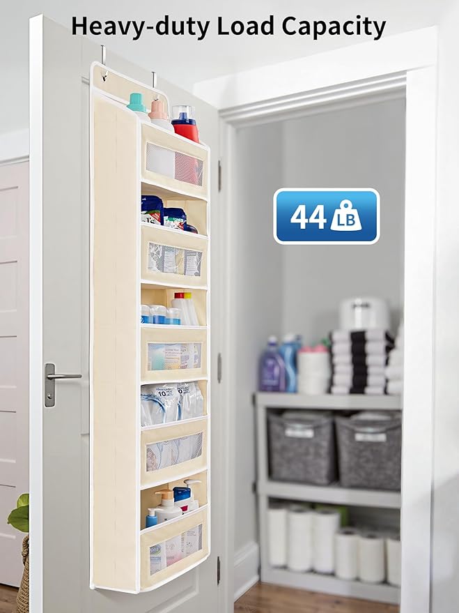 JARLINK 2 Pack Over The Door Organizer Storage, 5 Shelf Hanging Door Organizer - Image 6