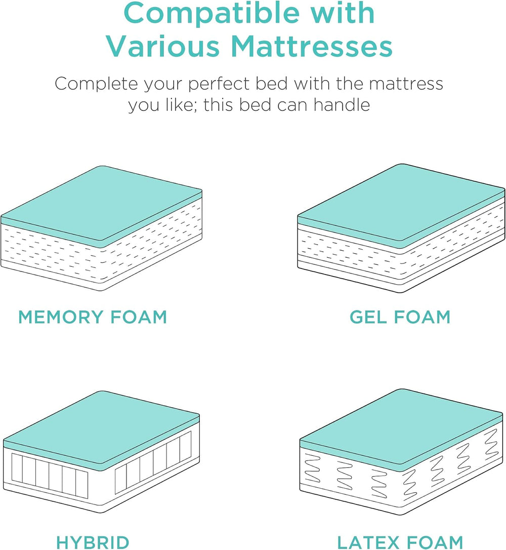 Best Choice Products Ergonomic Split King Size Adjustable Bed Frame, Electric...