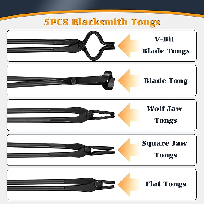 Blacksmith Tongs Set