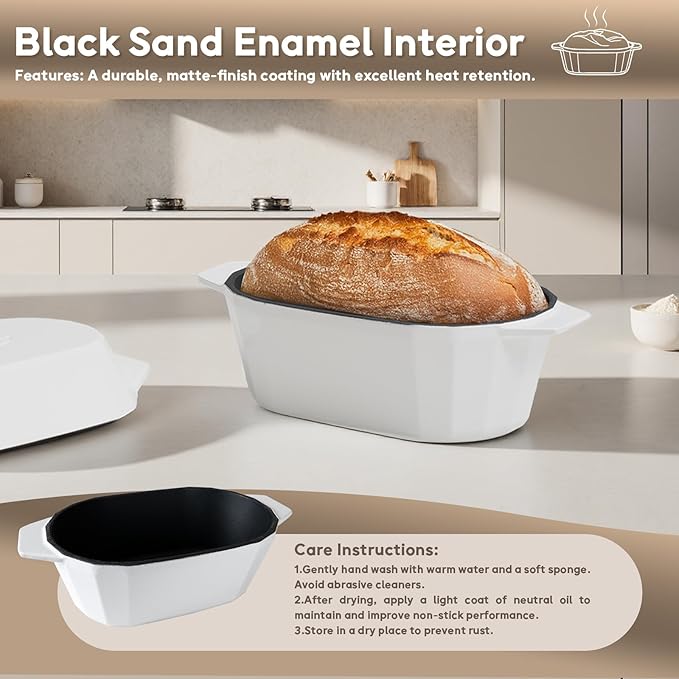 Enameled Cast Iron Sourdough Bread Oven – Dutch Oven - Image 5
