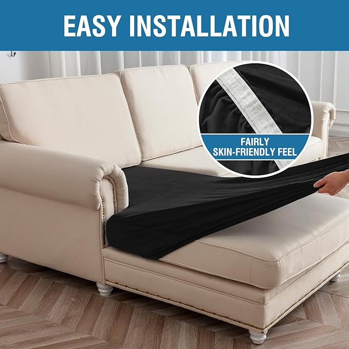 Couch Cover Velvet Chaise Cushion Cover - Image 6