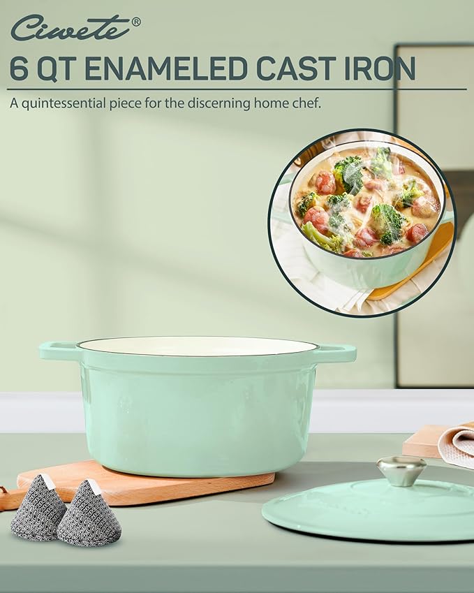 Ciwete 6 QT Dutch Oven Pot