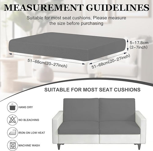 4Pcs Patio Stretch Cushion Covers, Outdoor Sofa Replacement Cover Slipcovers - Image 2