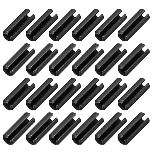MECCANIXITY 25Pcs Slotted Split Roll Pins 1/2 Inch Dia. 1-2/5 Inch Length 65Mn by MECCANIXITY
