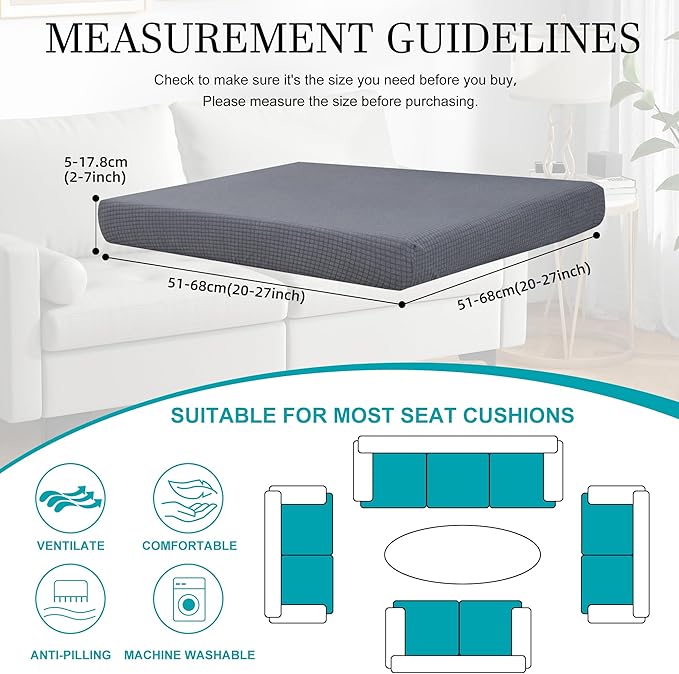 14Pcs Stretch Patio Cushion Covers, Outdoor Couch Covers Replacement, Outdoor - Image 2