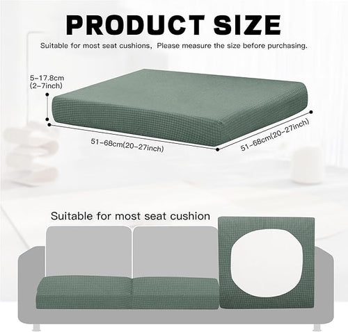 8Pcs Outdoor Cushion Covers, Patio Cushion Covers, Stretch Elastic Slipcovers - Image 2