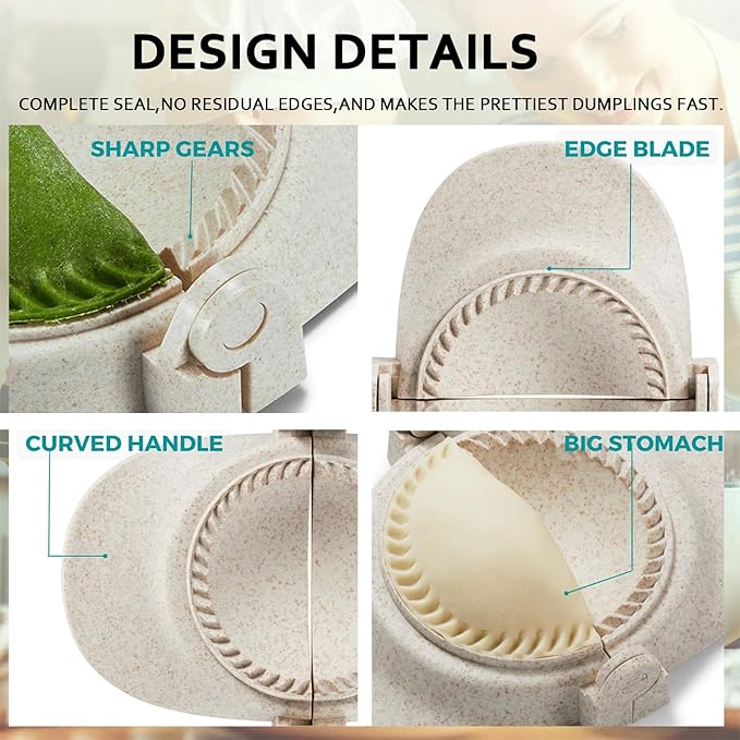Empanada Maker Press, 6-Inch Extra Large Dumpling Maker Set - Image 5