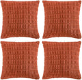 Fancy Homi 4 Packs Boho Burnt Orange Fall Decorative Throw Pillow Covers 18x18 by Fancy+Homi
