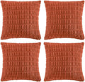 Fancy Homi 4 Packs Boho Burnt Orange Fall Decorative Throw Pillow Covers 16x16 by Fancy+Homi
